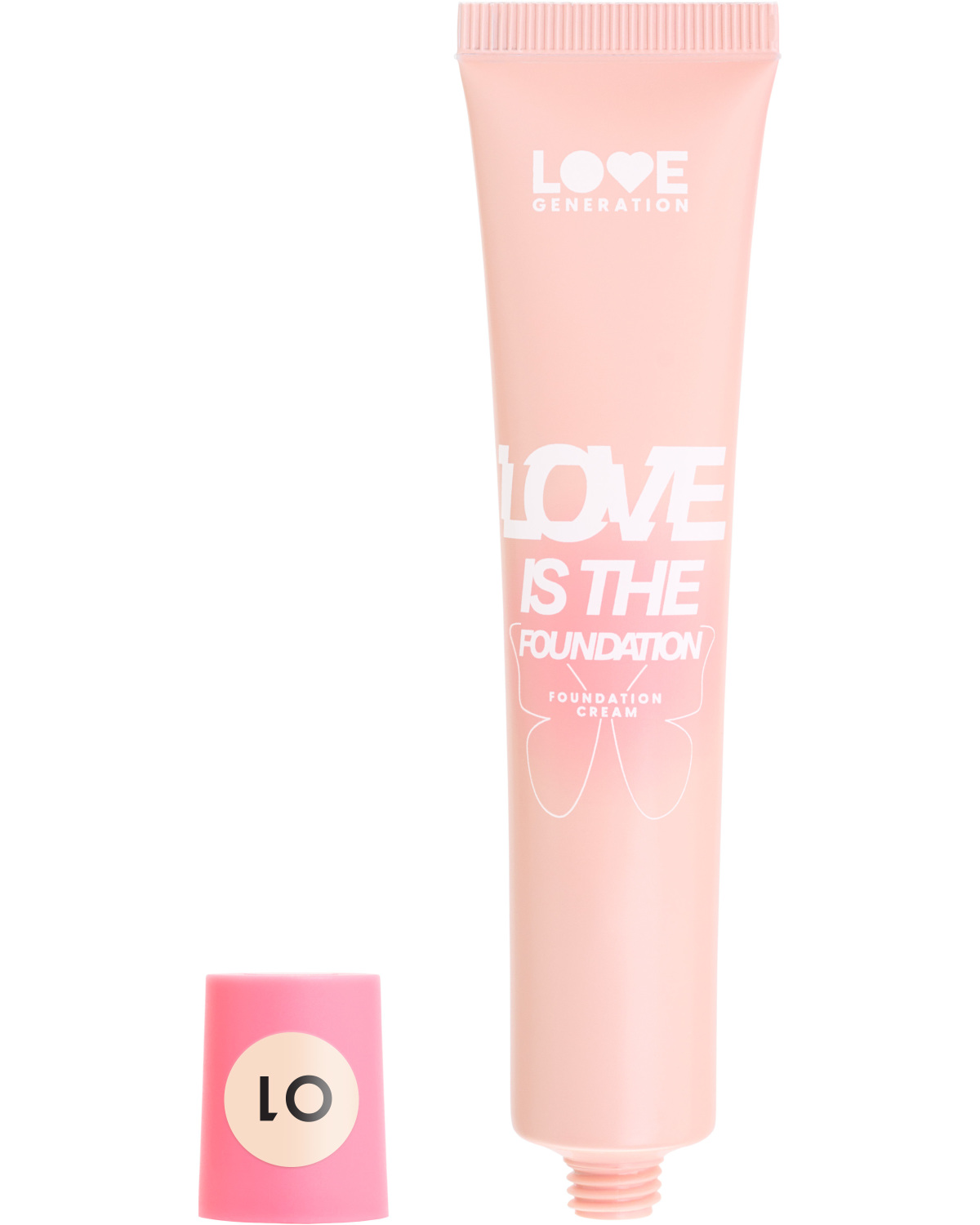 Тональный крем для лица Love Generation Love is the Foundation тон 01 слоновая кость - фото 1
