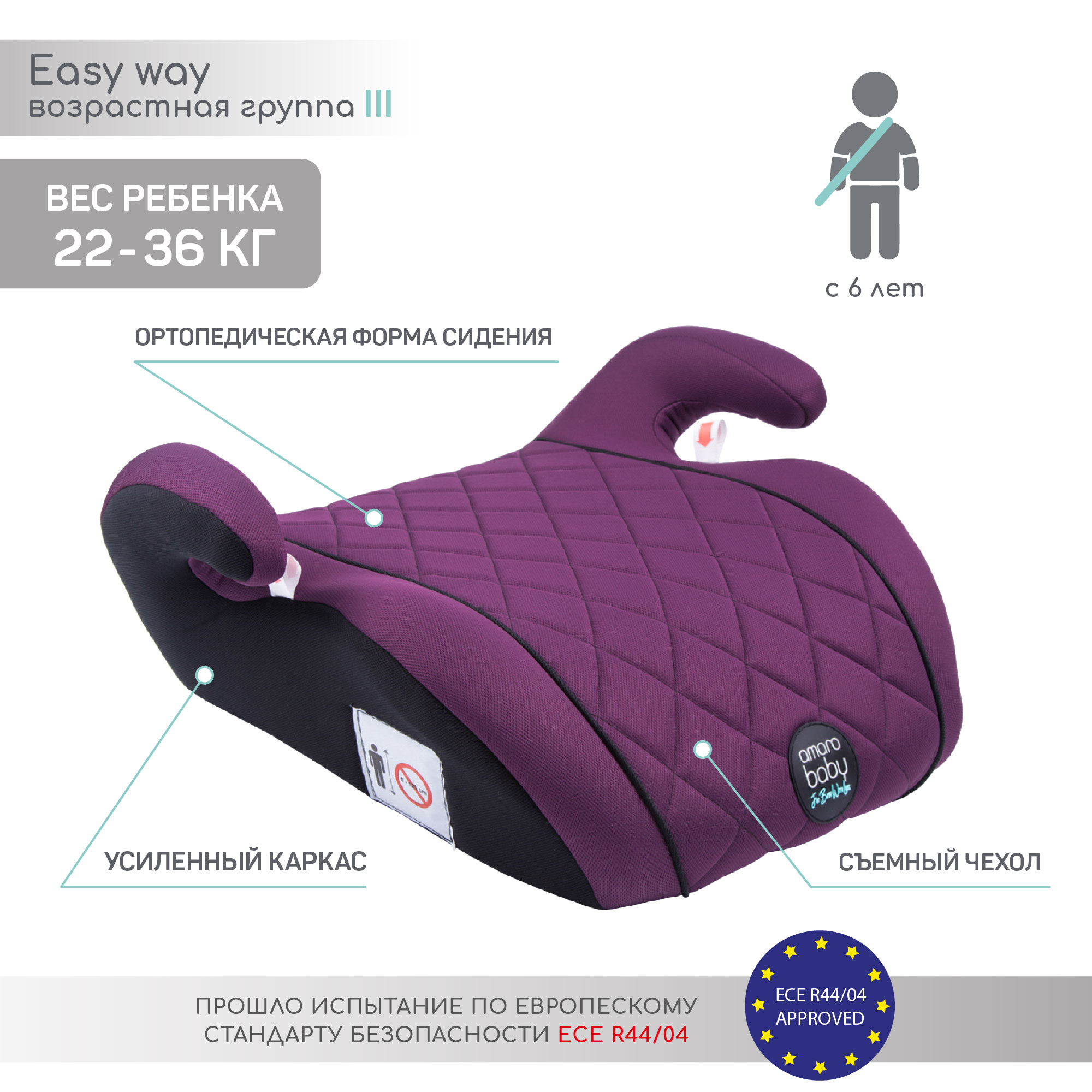 Автокресло Amarobaby 3 (22-36 кг) - фото 2