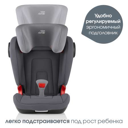 Автокресло Britax Roemer Kidfix Storm Grey Trendline Isofix 2/3 (15-36 кг)