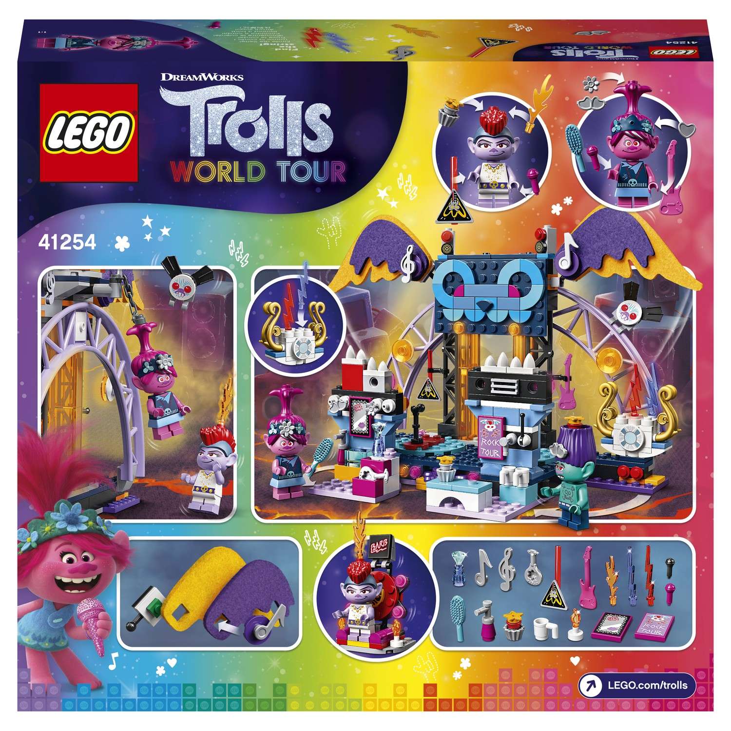 Конструктор LEGO Trolls Концерт в Рок-на-Вулкане блочный - фото 3