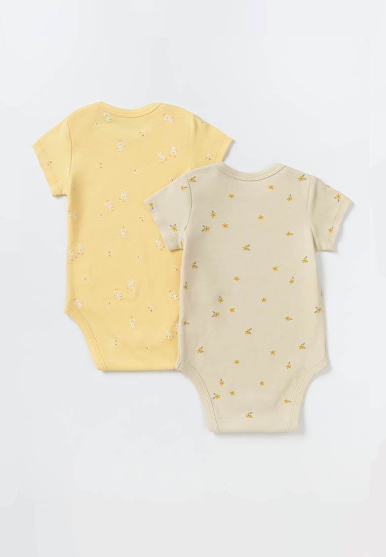 Боди 2 шт artie S25B14BK2-1505D/Желтый-бежевый - фото 2