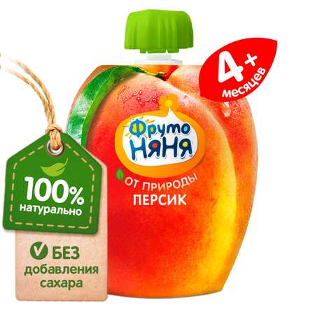 Пюре ФрутоНяня персик 90г с 4месяцев