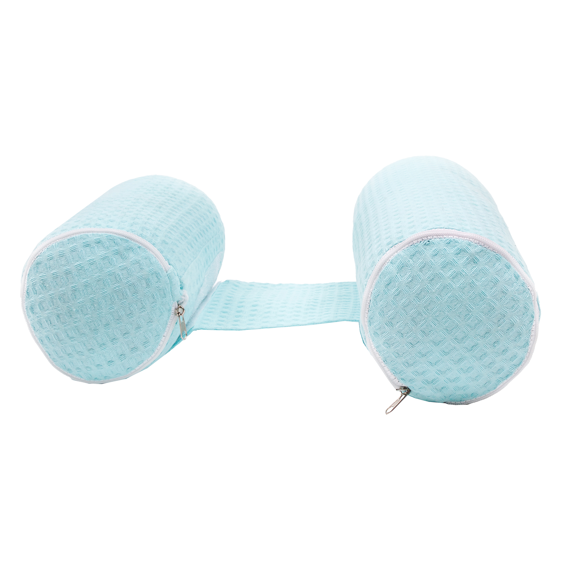 Подушка для боковой поддержки AmaroBaby Nature Waffle с лузгой гречихи голубой - фото 5