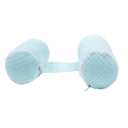Подушка для боковой поддержки AmaroBaby Nature Waffle с лузгой гречихи голубой