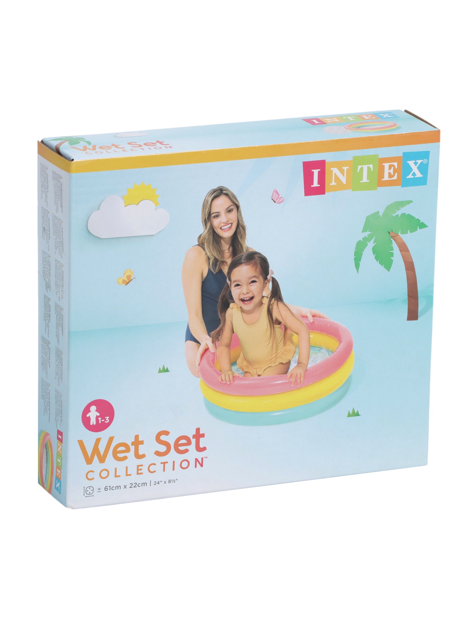 Бассейн надувной Intex Радуга - фото 3