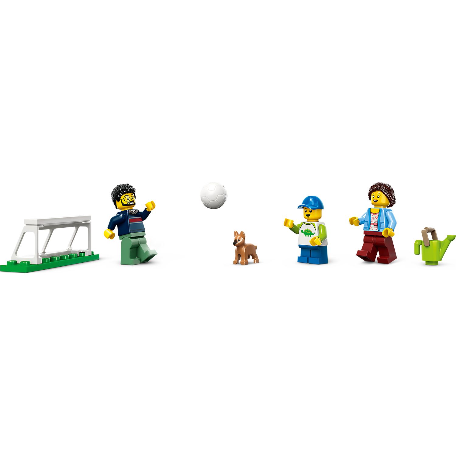 Конструктор LEGO City Family House and Electric Car блочный - фото 9
