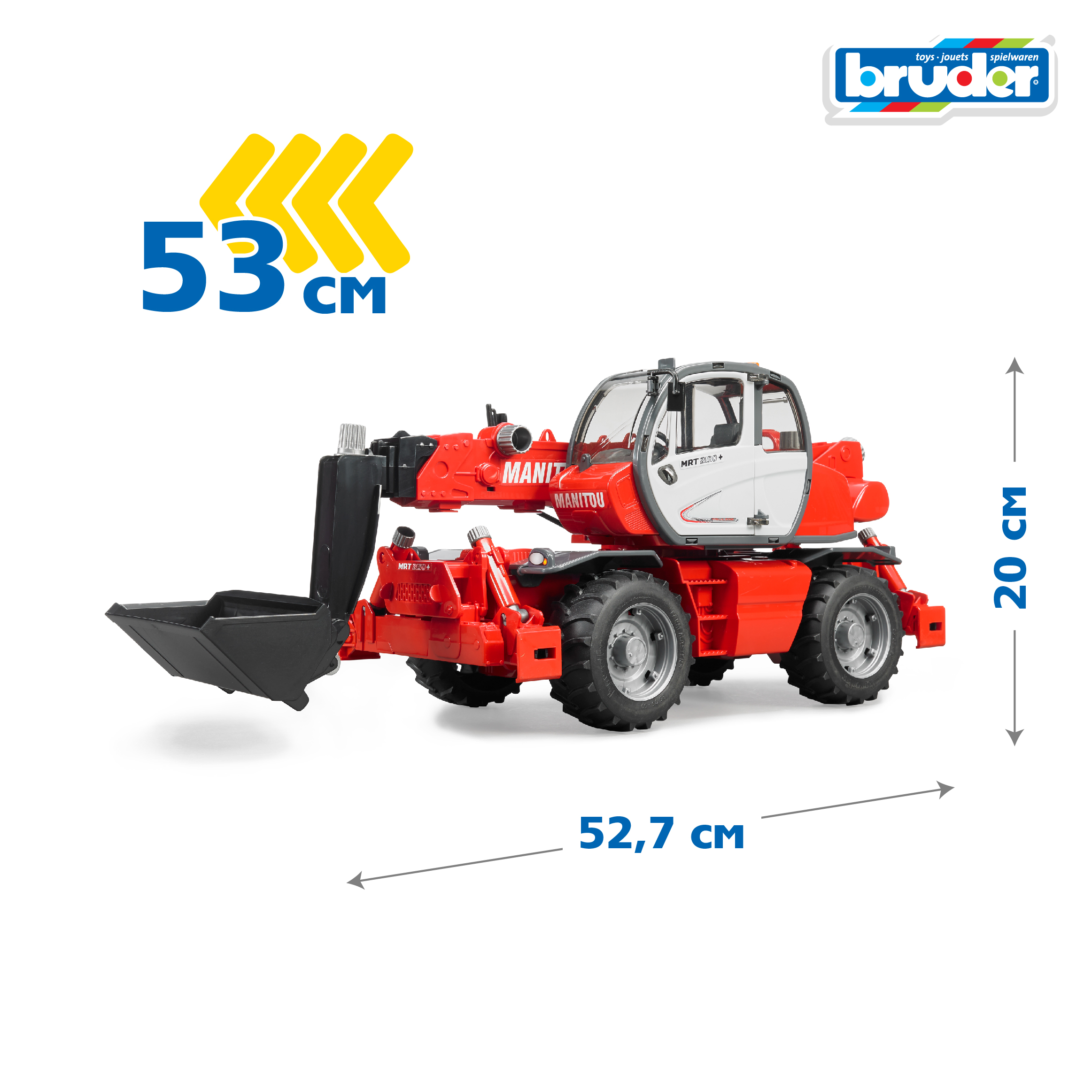 Погрузчик Bruder Manitou MRT 2150 02-129 - фото 2