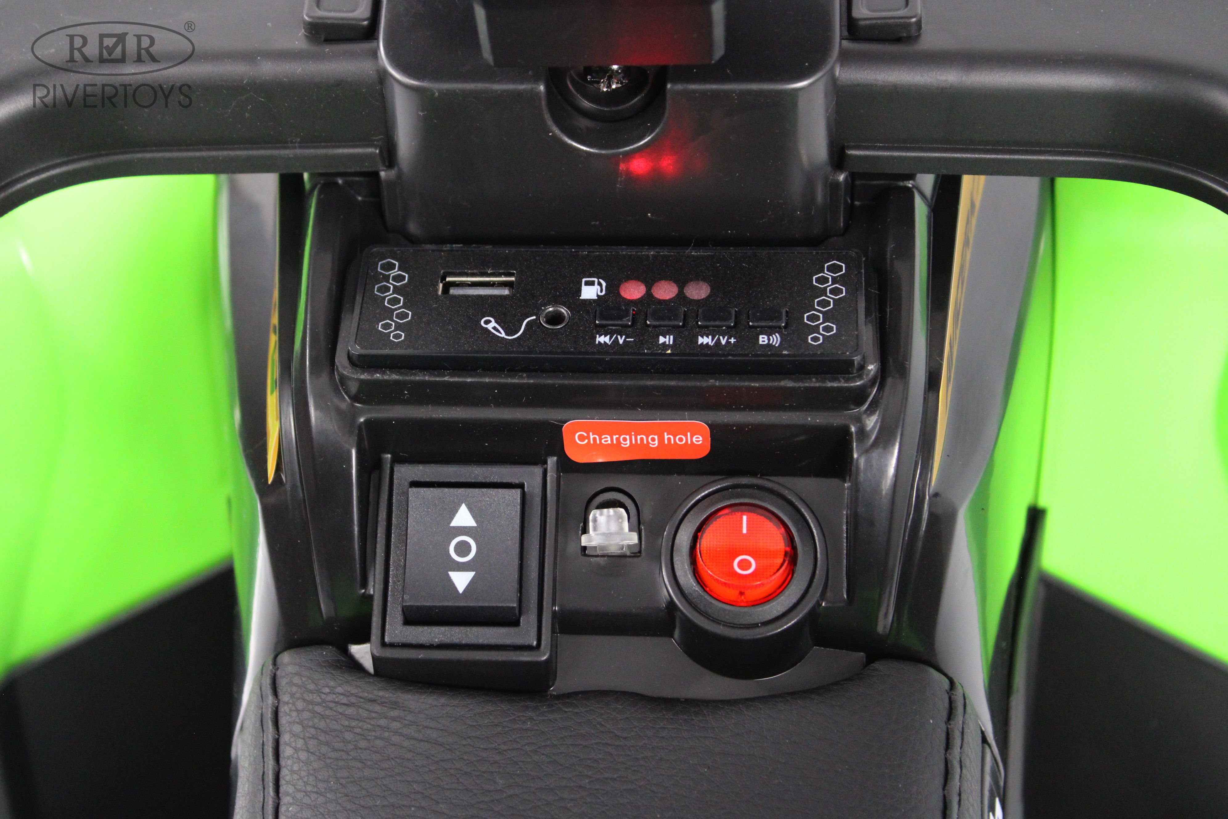 Электромобиль RIVERTOYS F003FF-NEW-GREEN - фото 5
