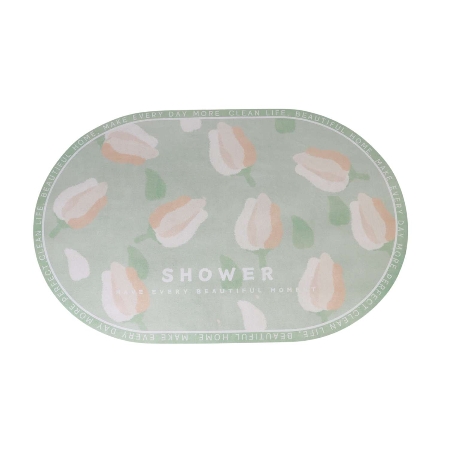 Коврик для ванной ё Цветы в ассортименте 50 x 80 см - фото 1