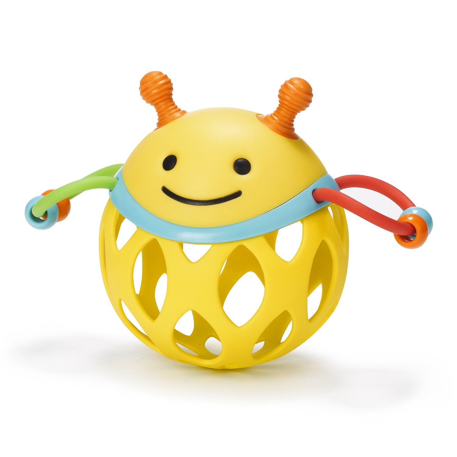 Игрушка Skip Hop погремушка с прорезывателем Шар Пчелка - фото 1