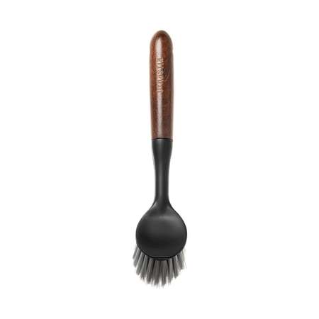 Щётка для мытья посуды DeNASTIA Dark wood 22x4,5x7 см ручка из бука L000045