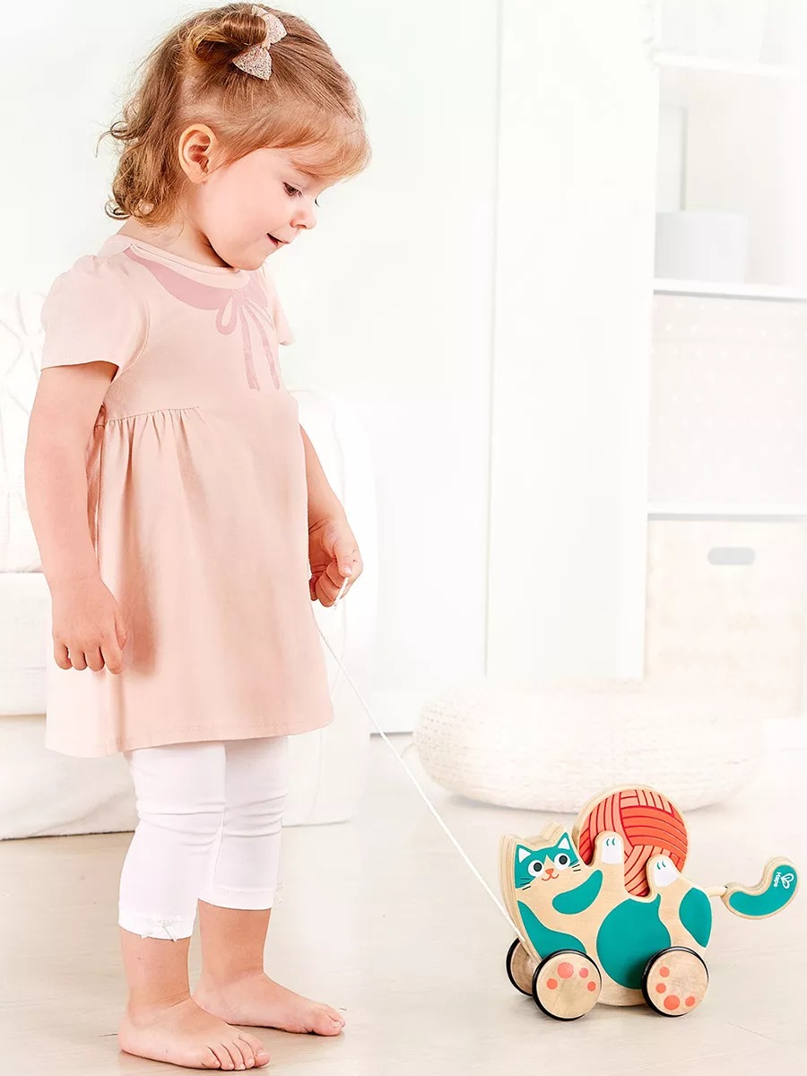 Игрушка Hape каталка Котенок - фото 4