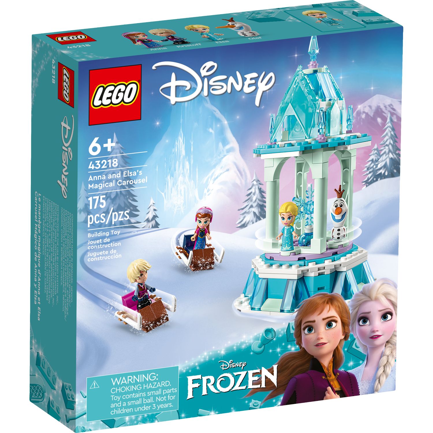 Конструктор LEGO Disney Princess Anna and Elsa Magical Carousel 175 дет. - фото 6