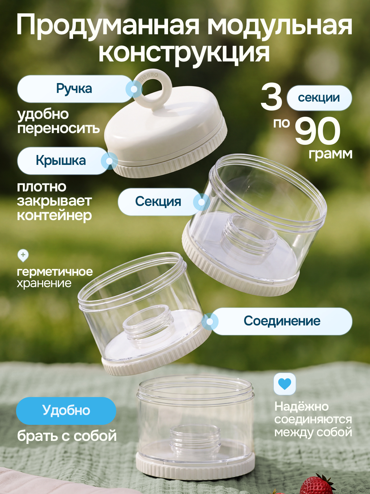 Контейнер для грудного молока SISBRO - фото 2