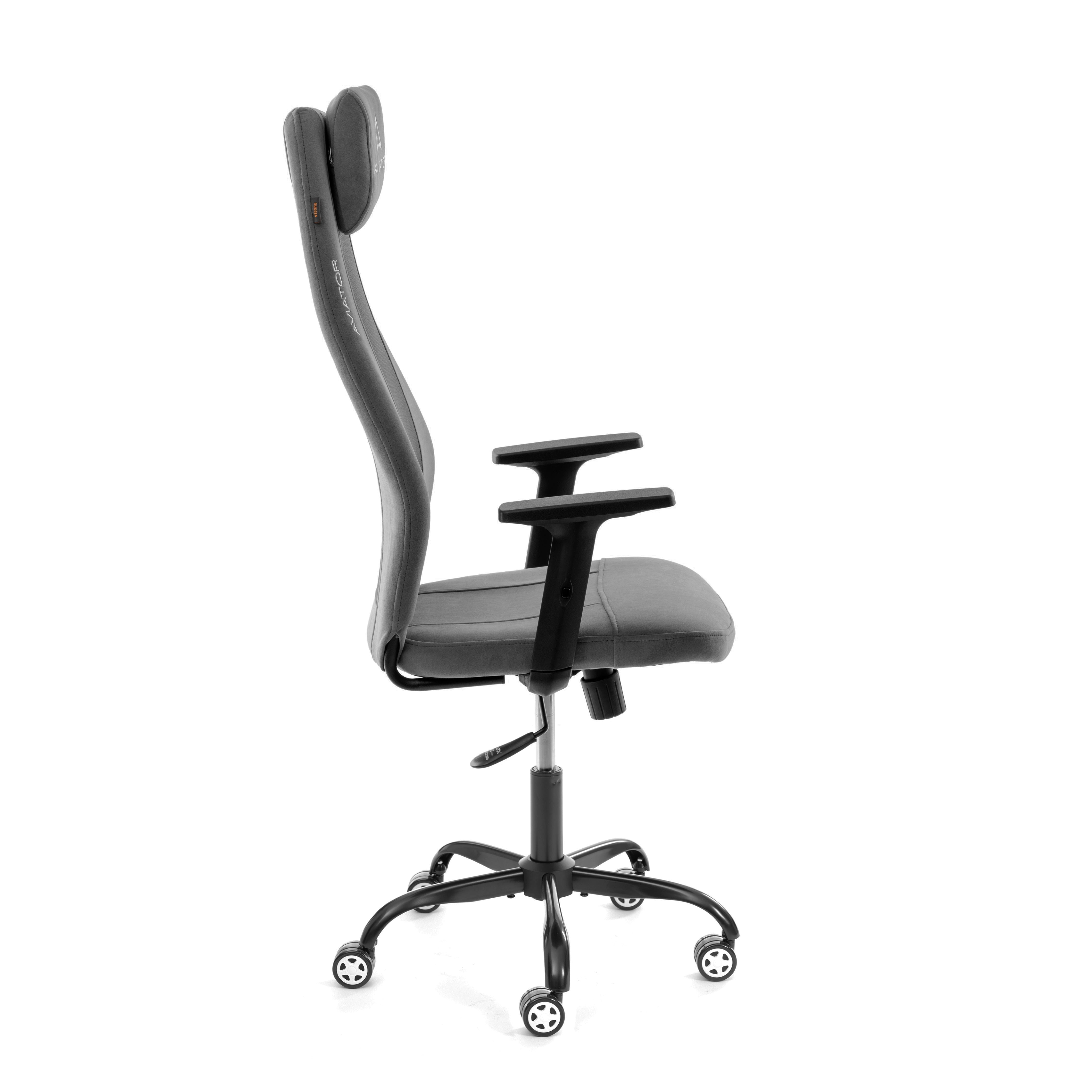 Компьютерное кресло TETCHAIR флок/ткань серый - фото 2