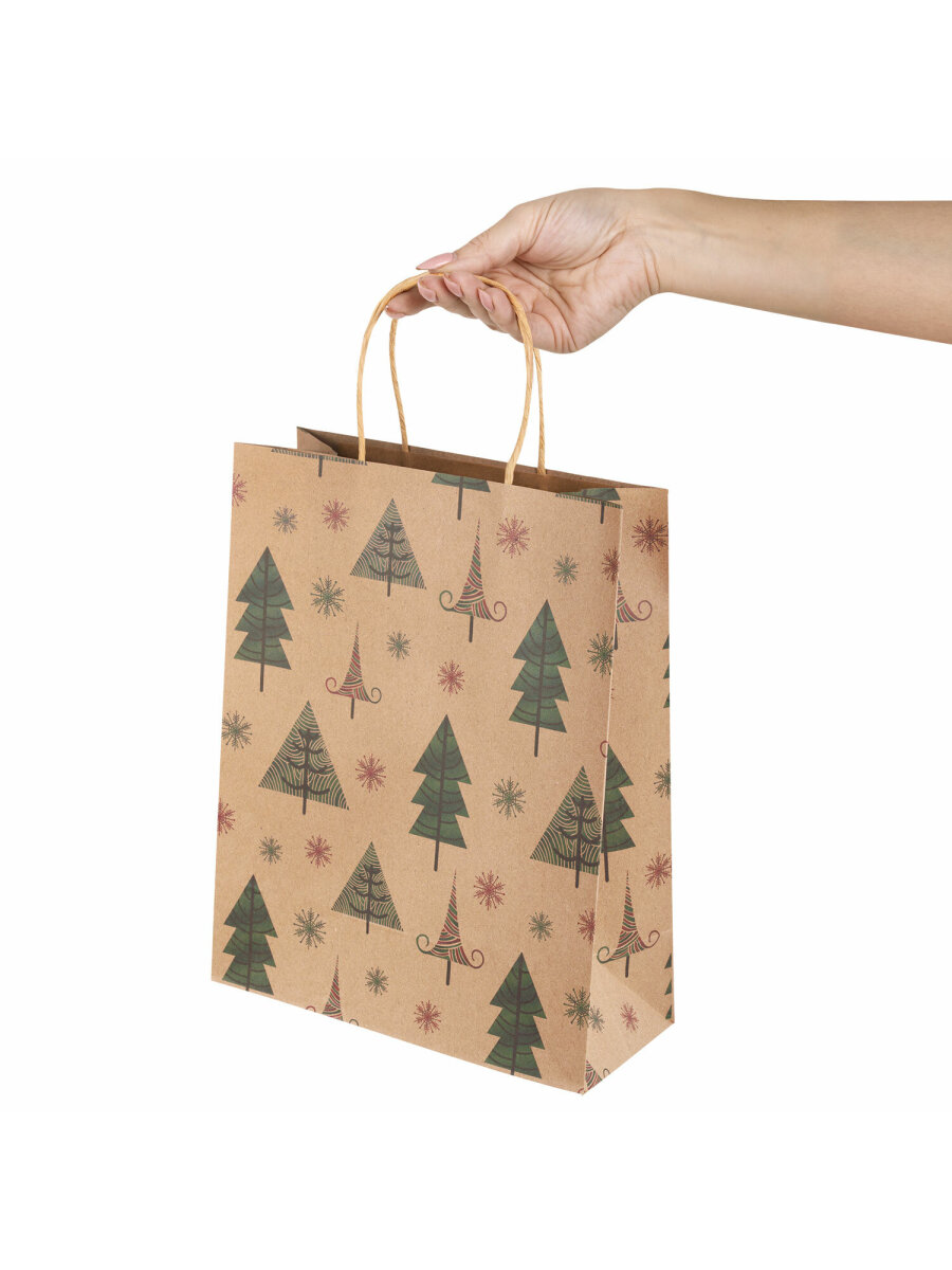 Подарочный пакет Золотая сказка новогодний для упаковки подарков - фото 7