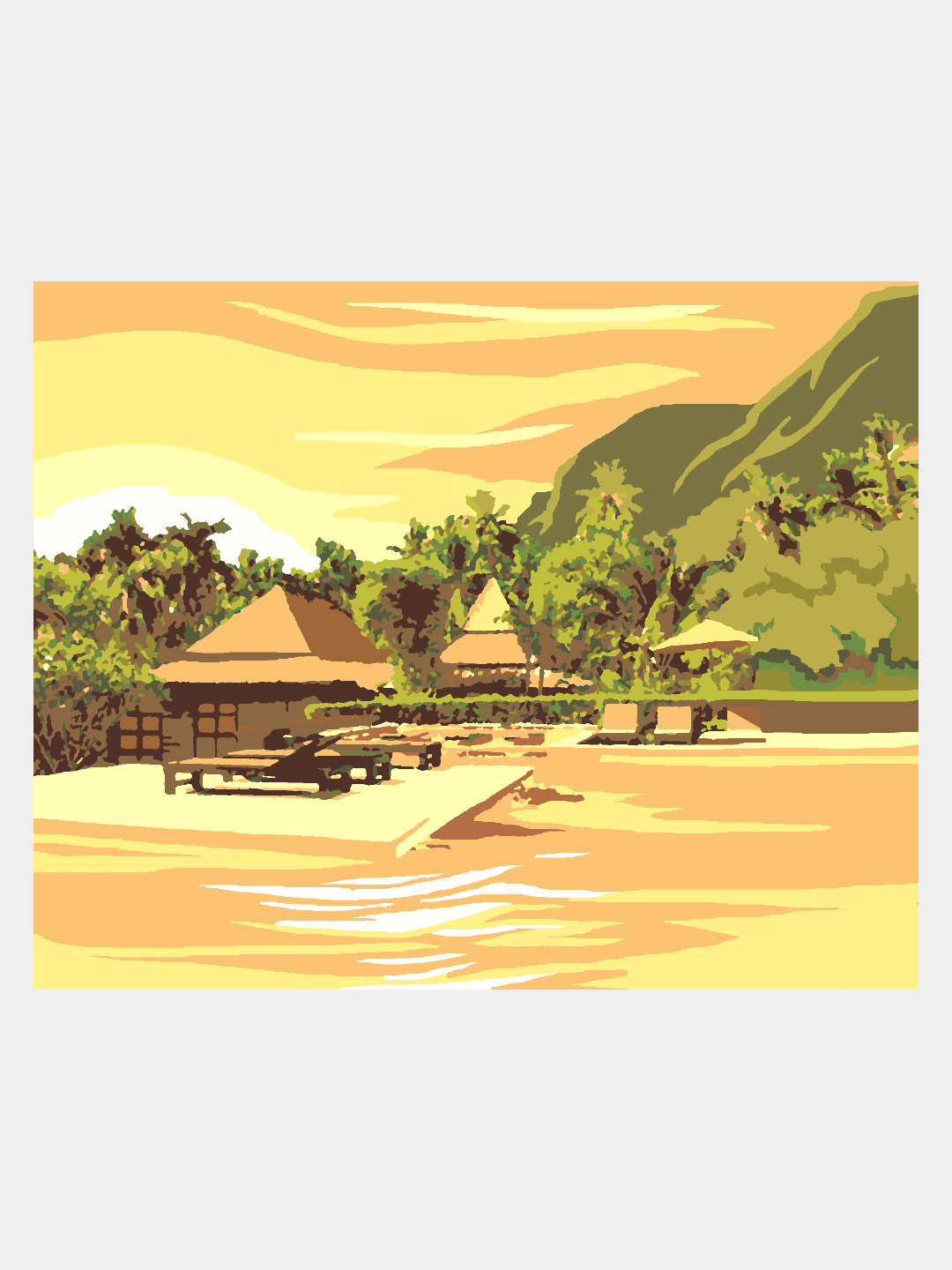 Картина по номерам Selfica Отдых в тропиках - фото 1