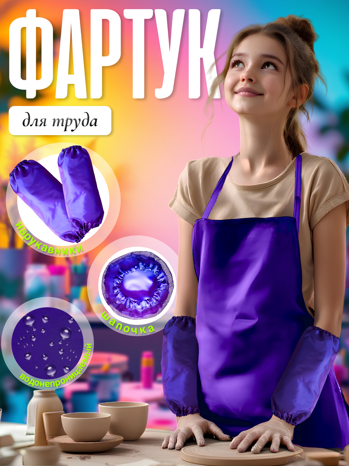 Фартук AXLER с нарукавниками - фото 1