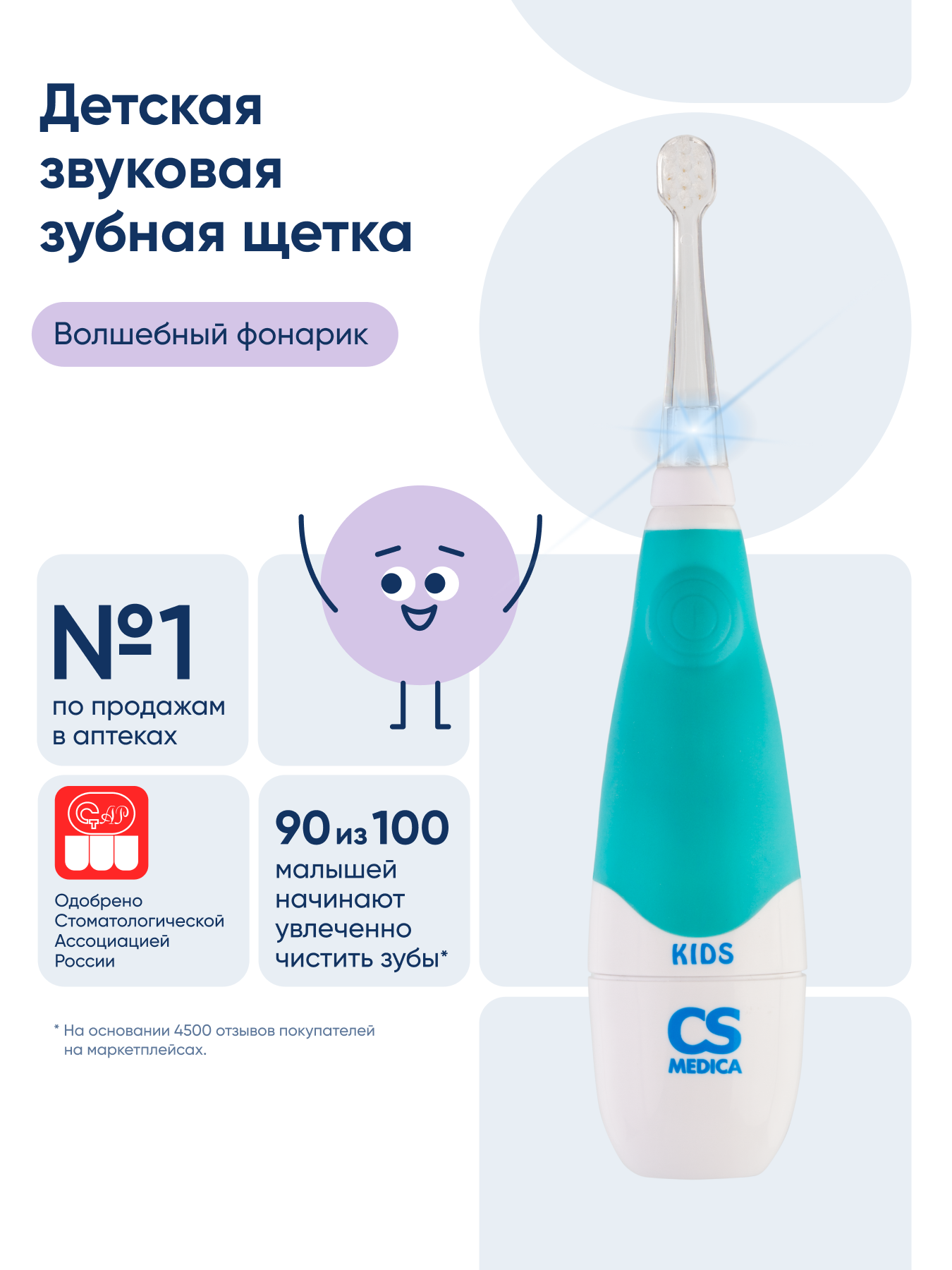 Зубная щетка CS MEDICA от 4 мес. 3 шт. - фото 8