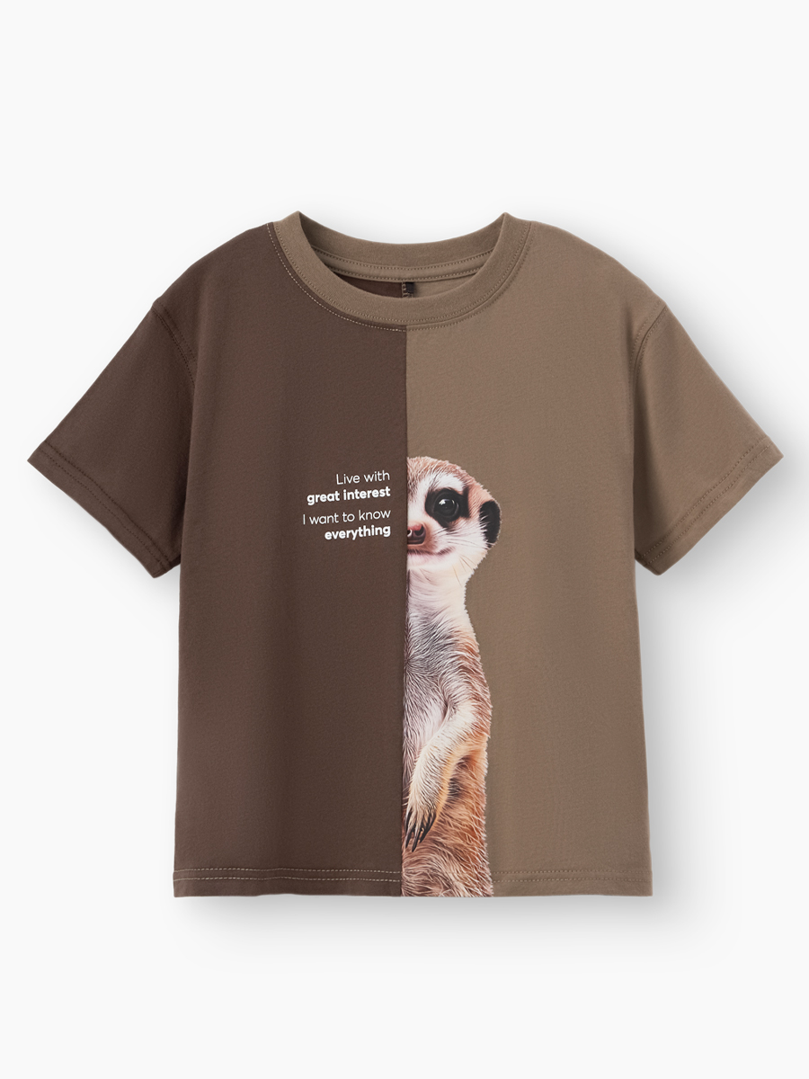 Футболка Happy Baby 88297-0_brown (meerkat) - фото 6