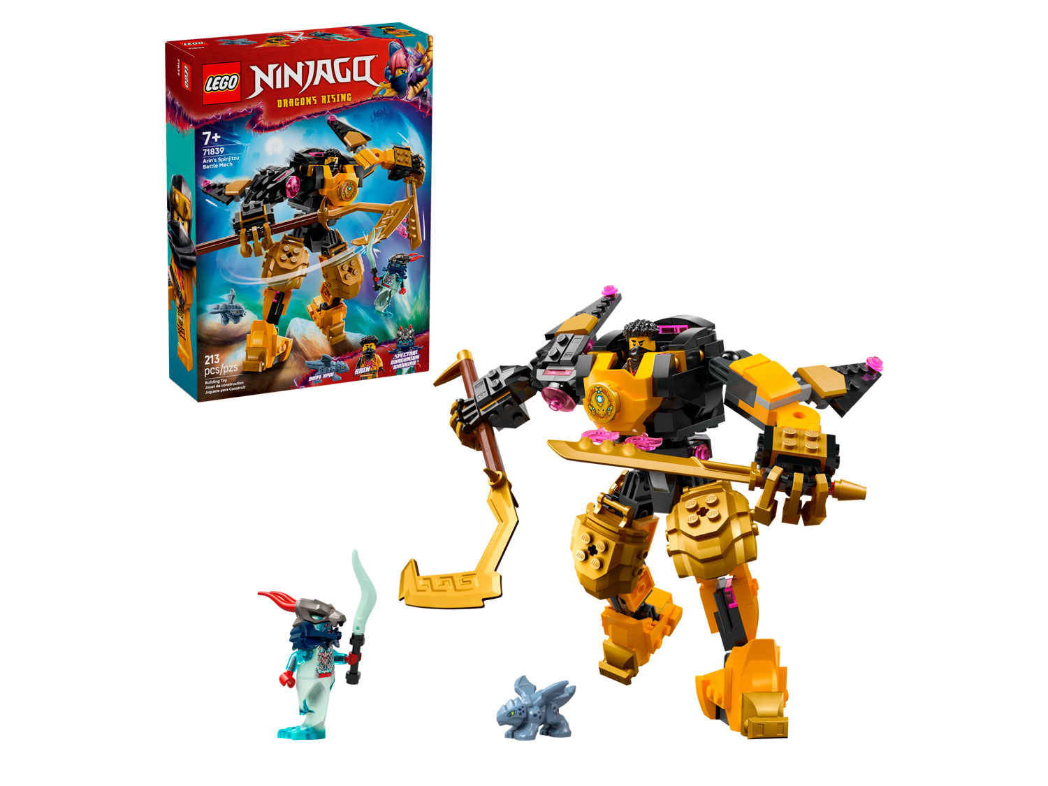 Конструктор LEGO NINJAGO Боевой робот 71839 213 дет. - фото 1