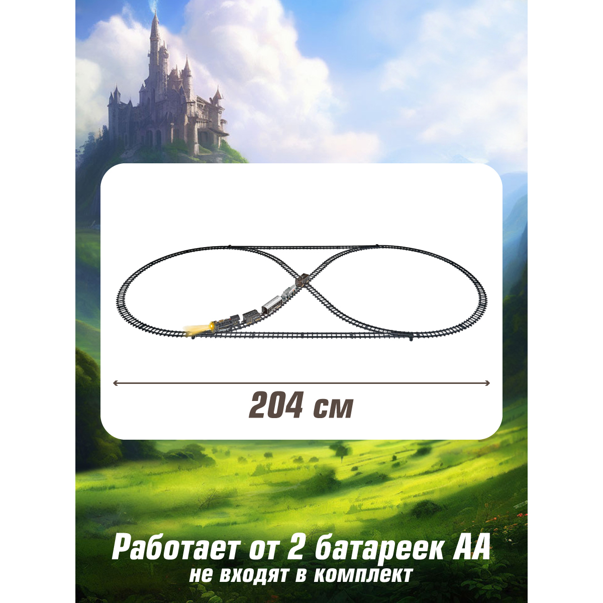 Набор железнодорожный Veld Co 204 см 133993 - фото 2