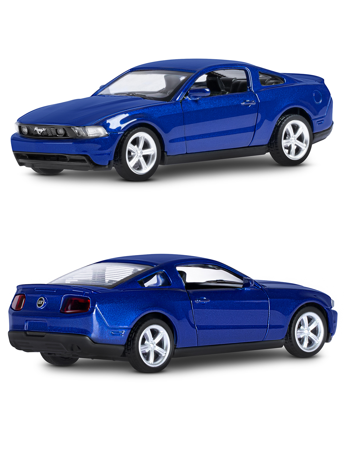 Автомобиль АВТОпанорама Ford Mustang GT 1:43 JB1200129 - фото 6