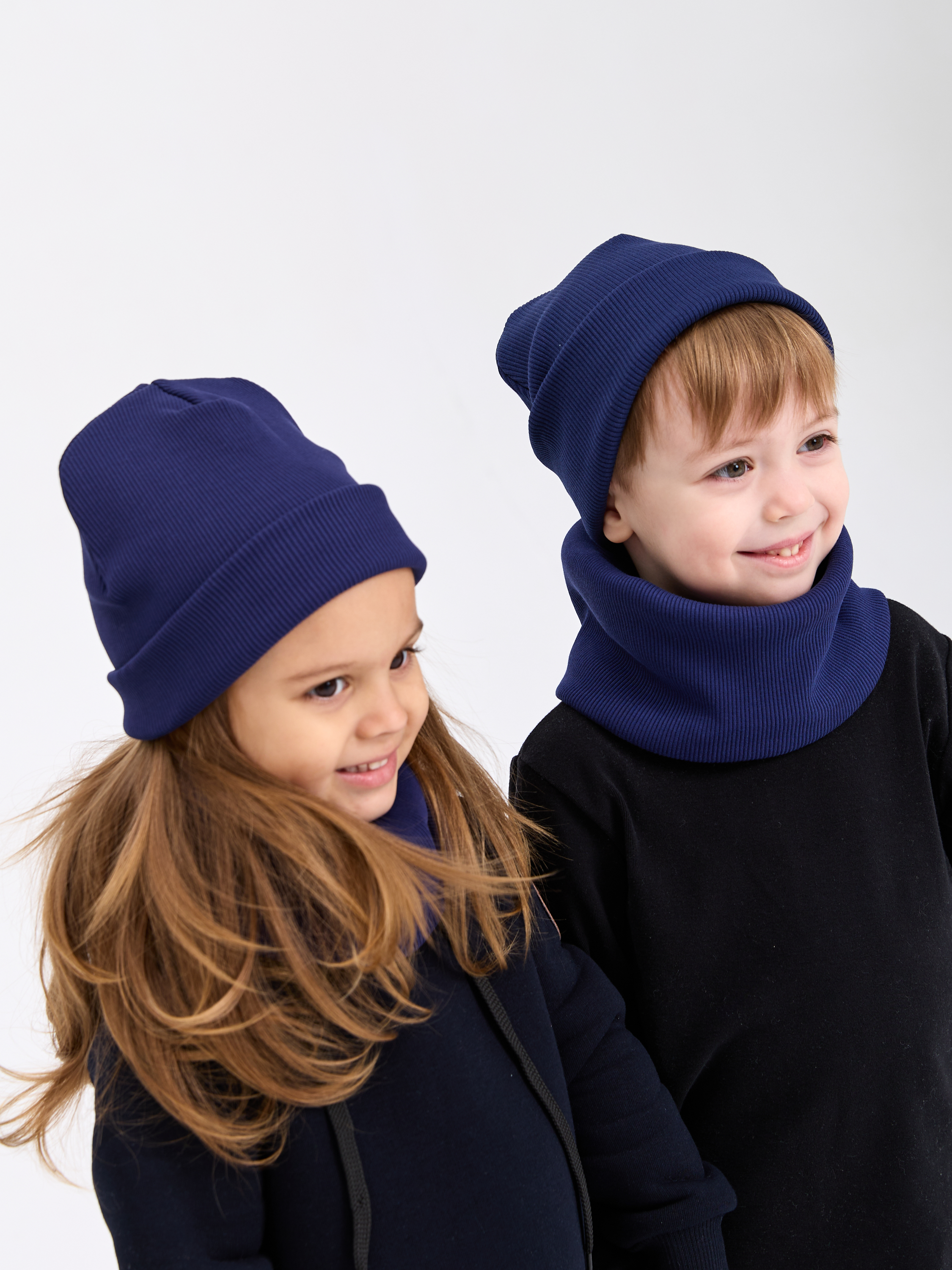 Шапка и снуд Лапушка 0258 тёмно-синий - фото 11