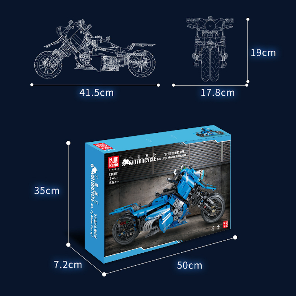 Конструктор Mould King Летающий мотоцикл - фото 11