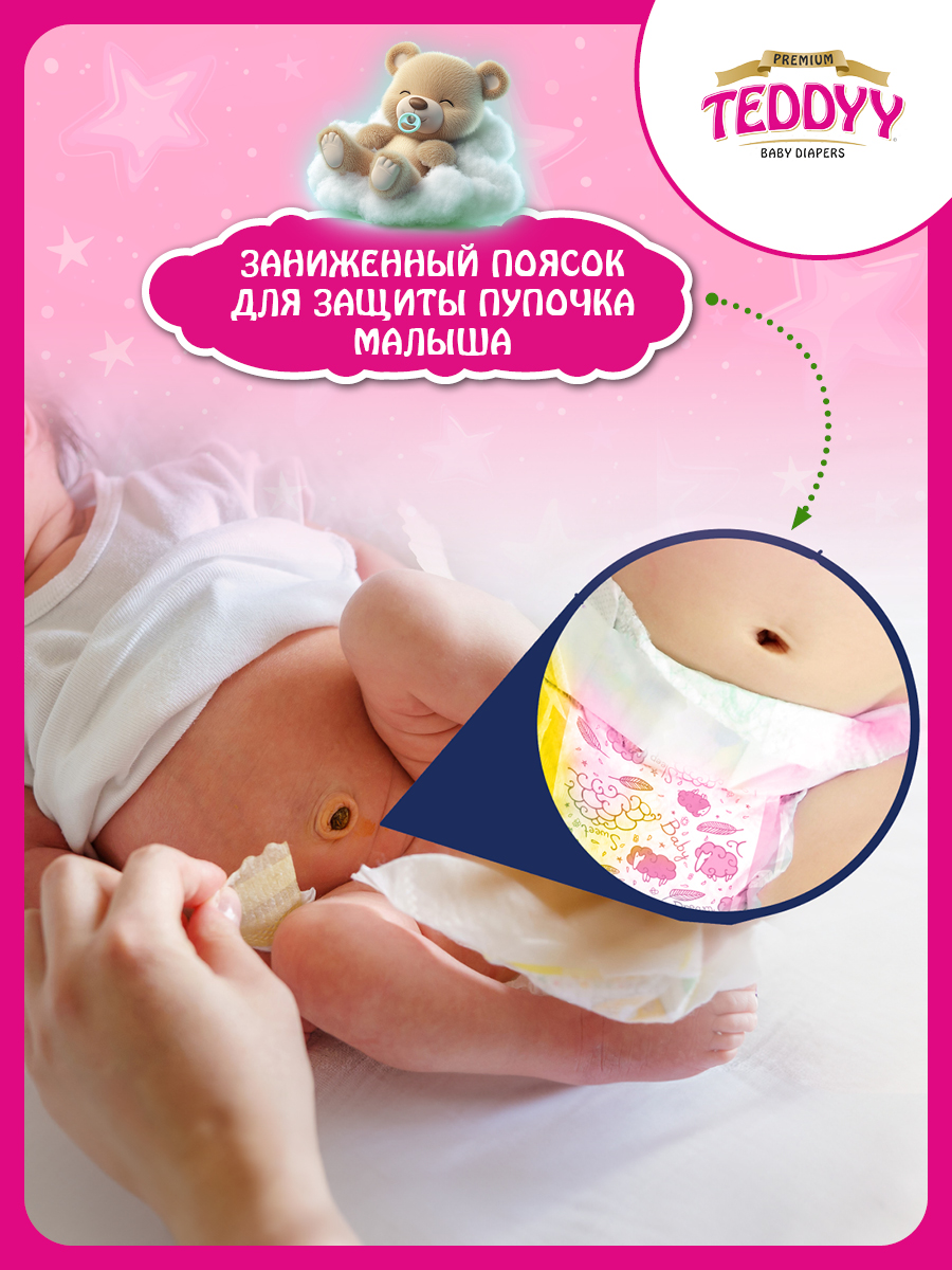 Подгузники Teddy Baby Premium S 48 шт. - фото 10