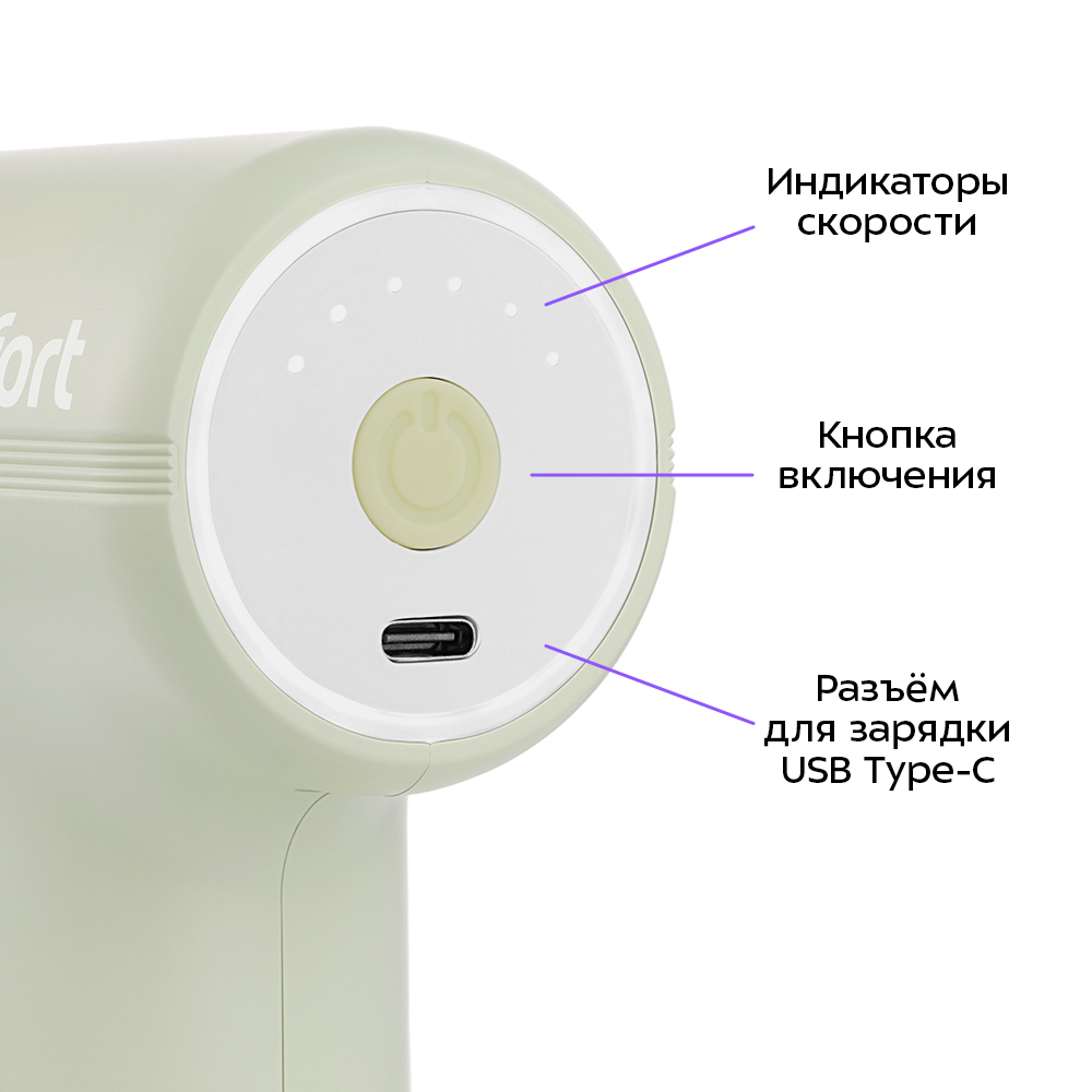 Перкуссионный массажер KITFORT КТ-5928 - фото 3