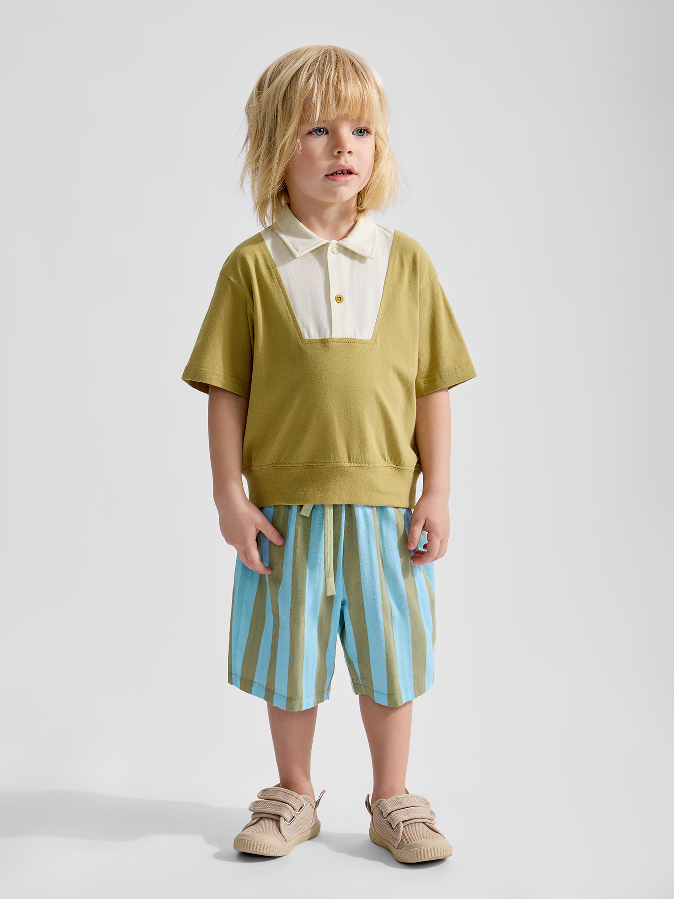 Поло Happy Baby 88720-1_olive - фото 2