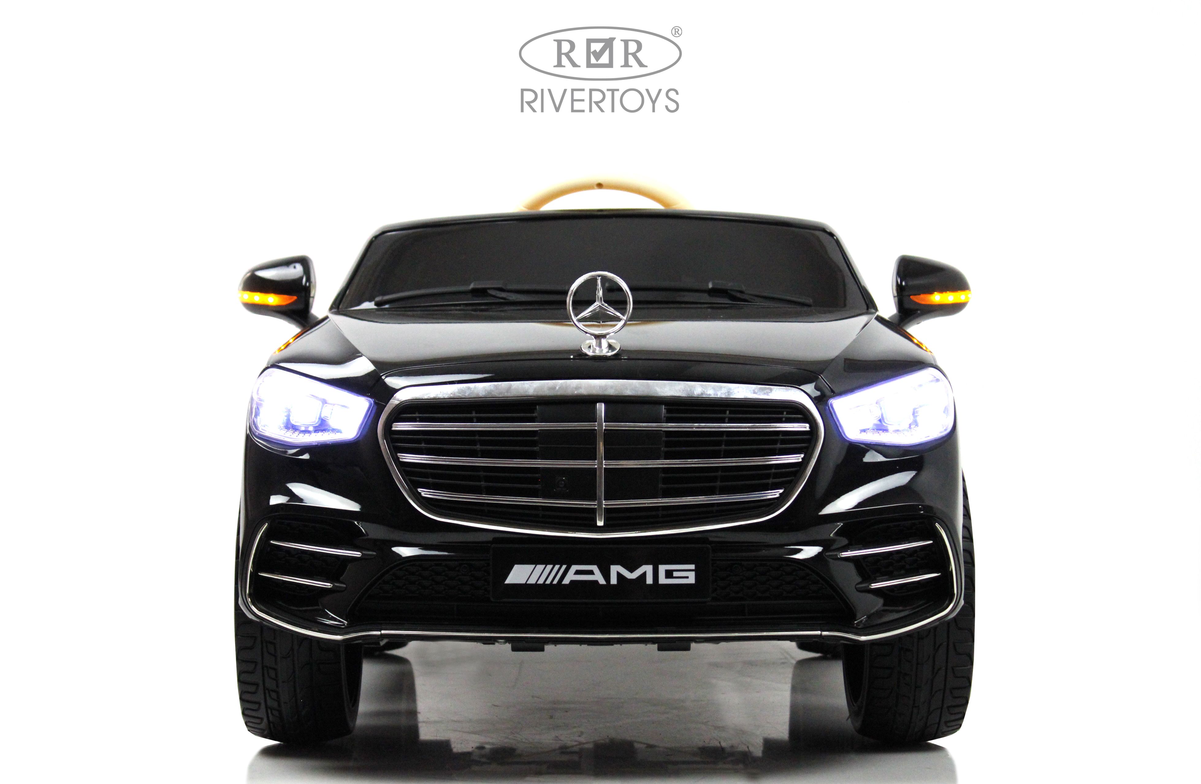 Электромобиль RIVERTOYS Mercedes М333БХ-BLACK-GLANEC С пультом ДУ - фото 22