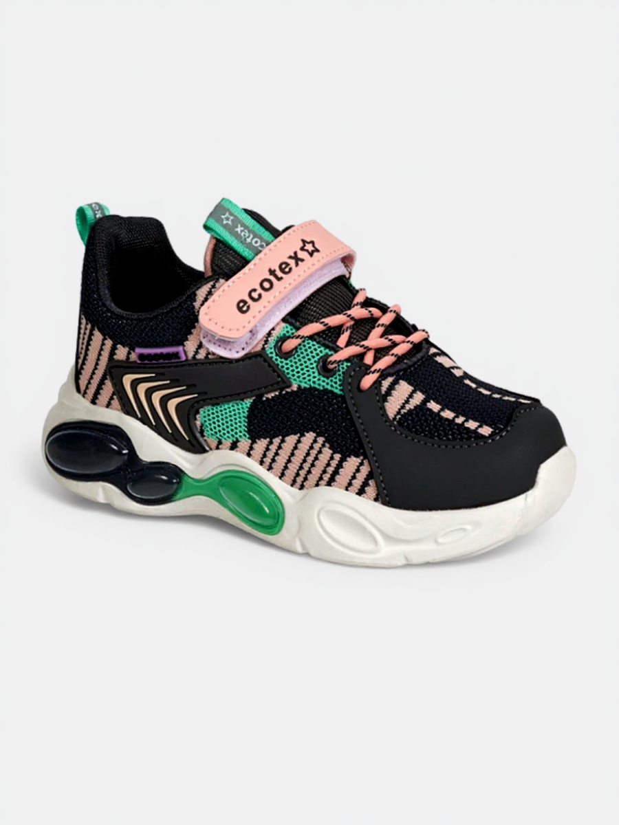 Изображение товара Детские кроссовки Зебра для мальчиков и девочек 33 размер серый антивандал