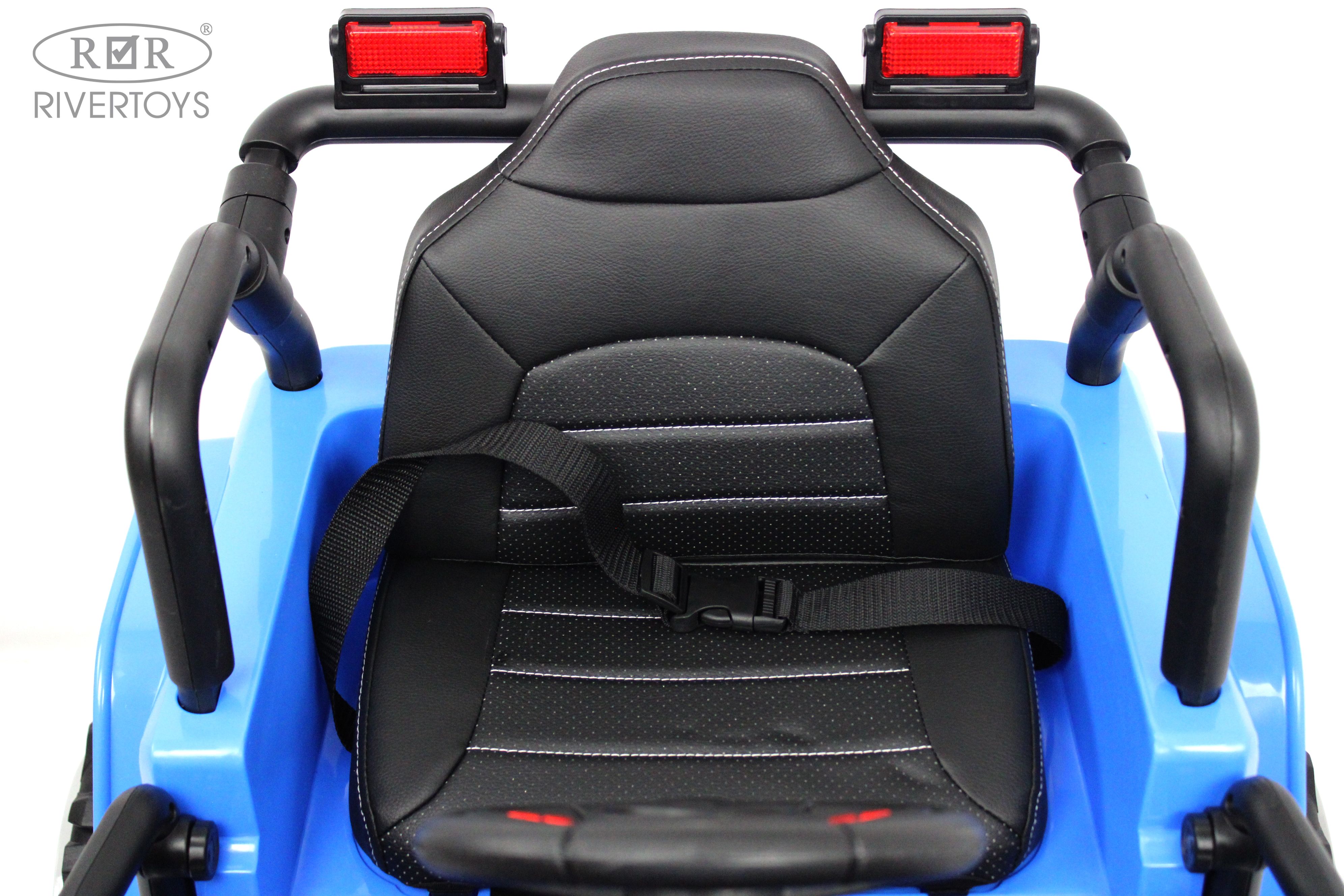 Электромобиль RIVERTOYS T222TT-4WD-BLUE С пультом ДУ - фото 26