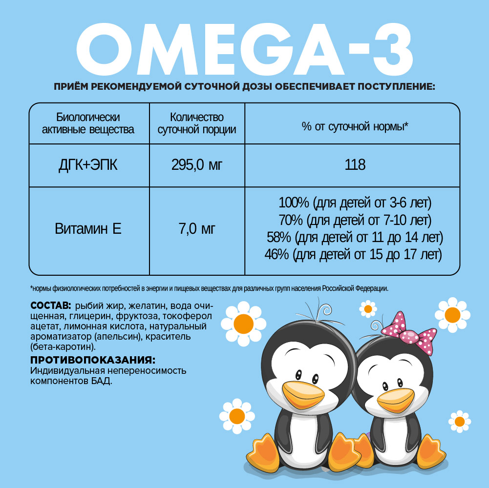 Для детей Guten Morgen Омега-3 - фото 4