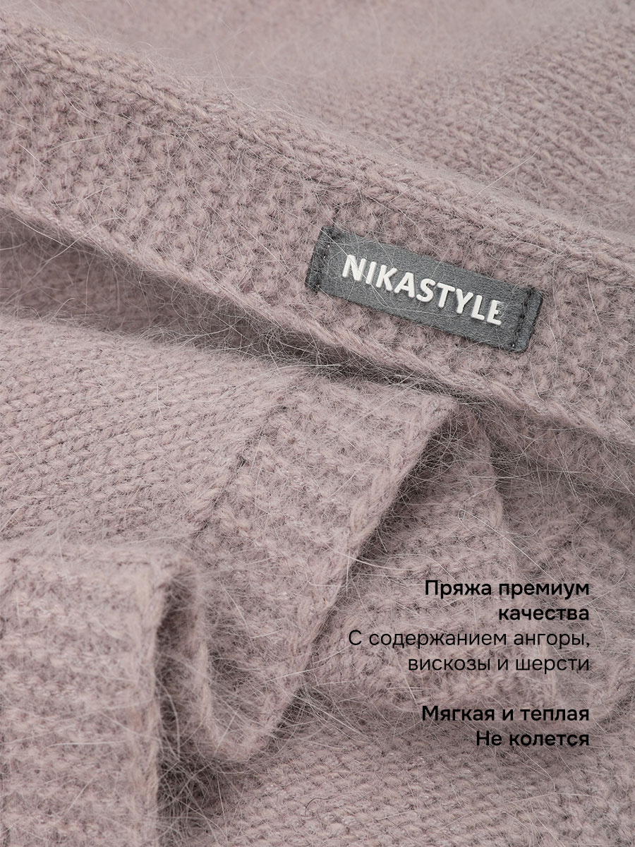 Шарф NIKASTYLE 17з16625 какао - фото 4