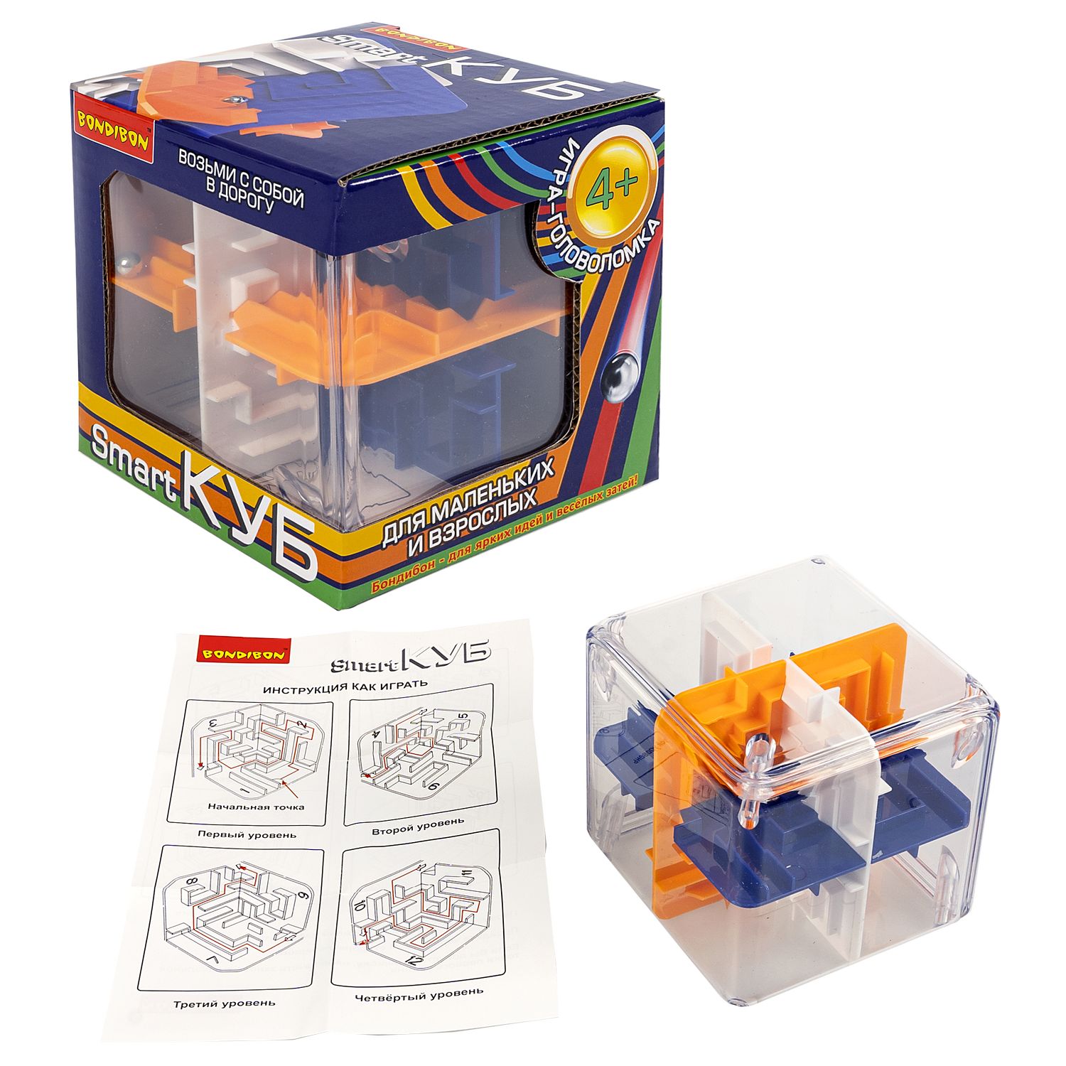 Настольная игра Bondibon Головоломка 3D Smart КУБ - фото 5