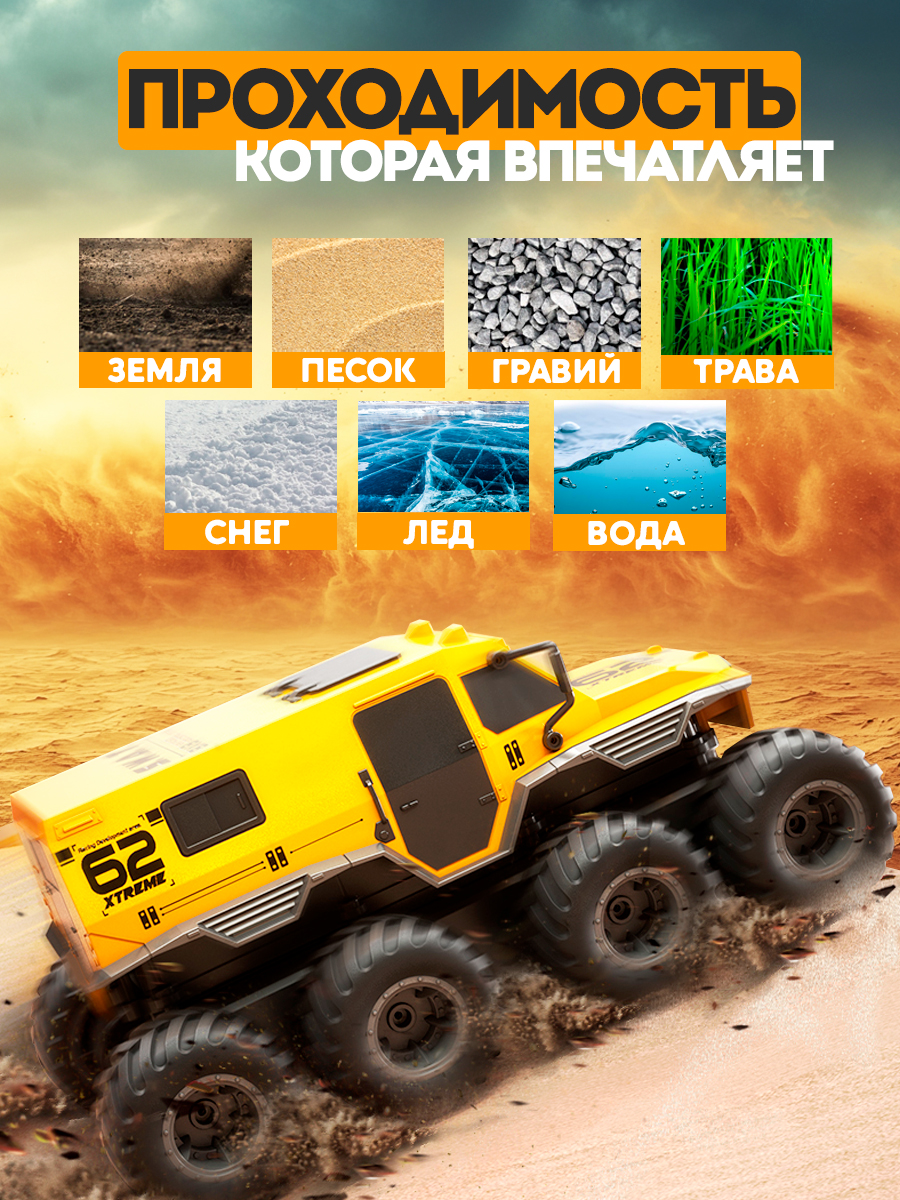 Внедорожник РУ ToviWish Шаман 8*8 1:16 - фото 3