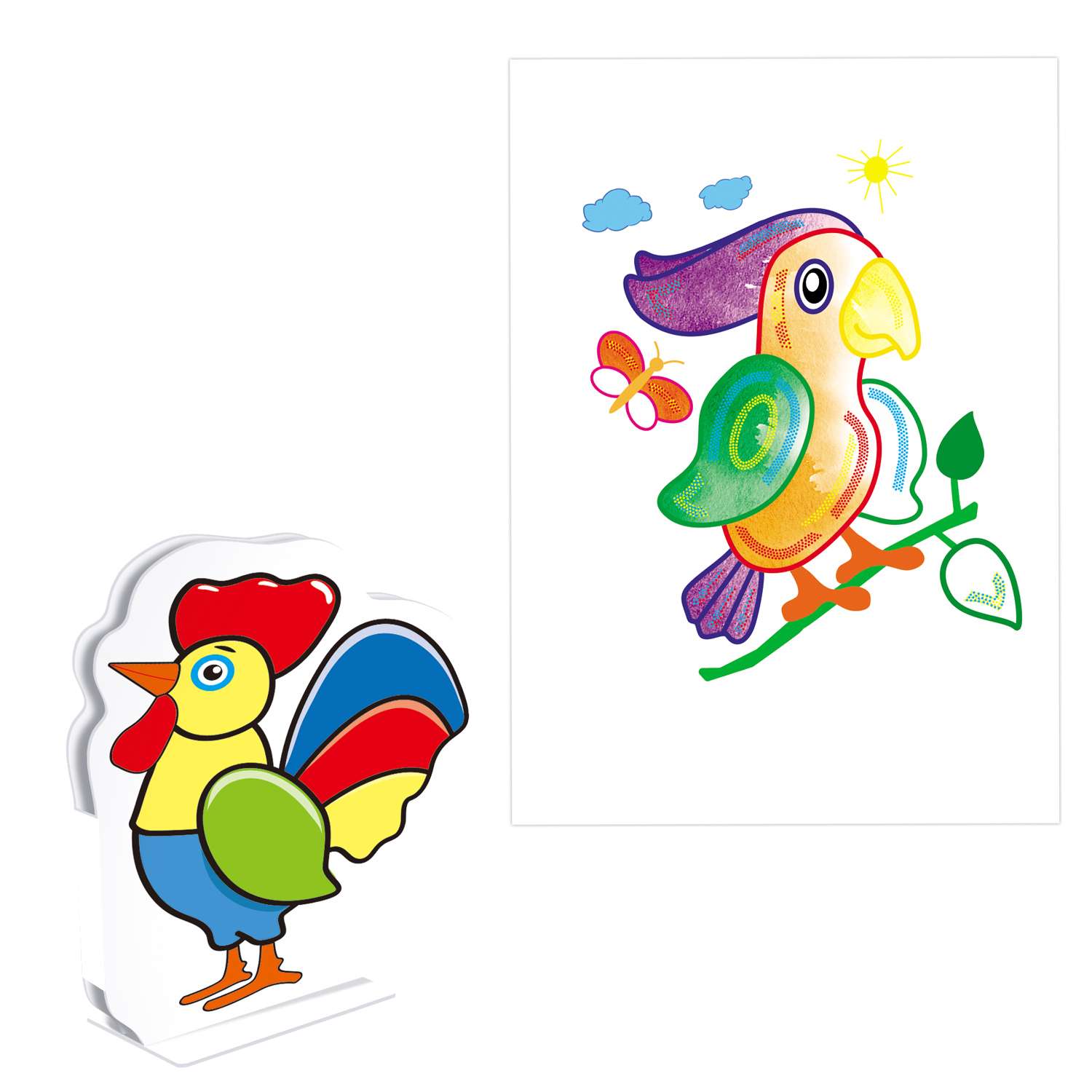 Набор для творчества Фантазер Раскраска без красок (8 картинок) + конструктор в ассортименте 349351-349354 - фото 4