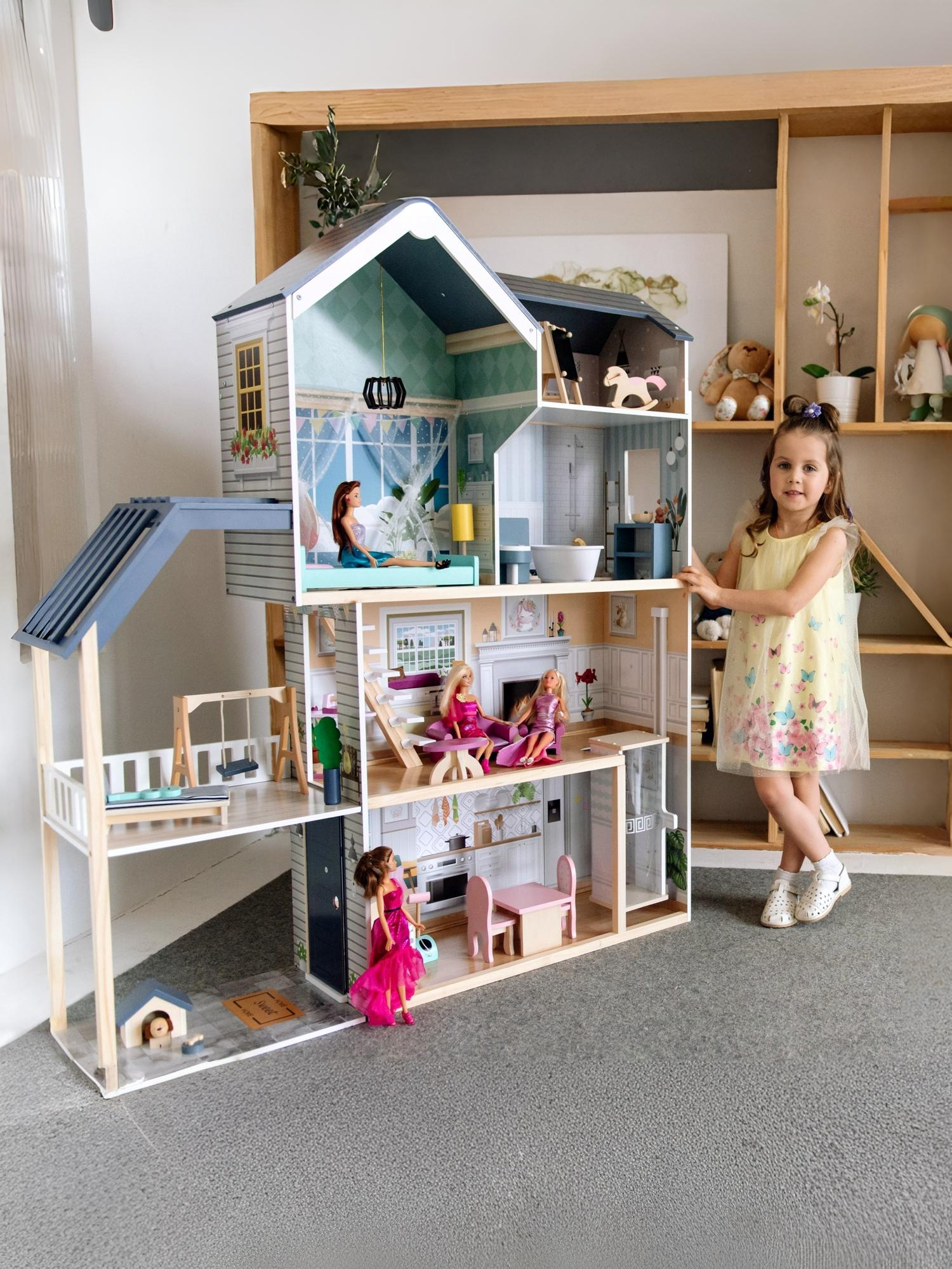 Домик для кукол PAREMO 138 см с мебелью PD320-08 - фото 4