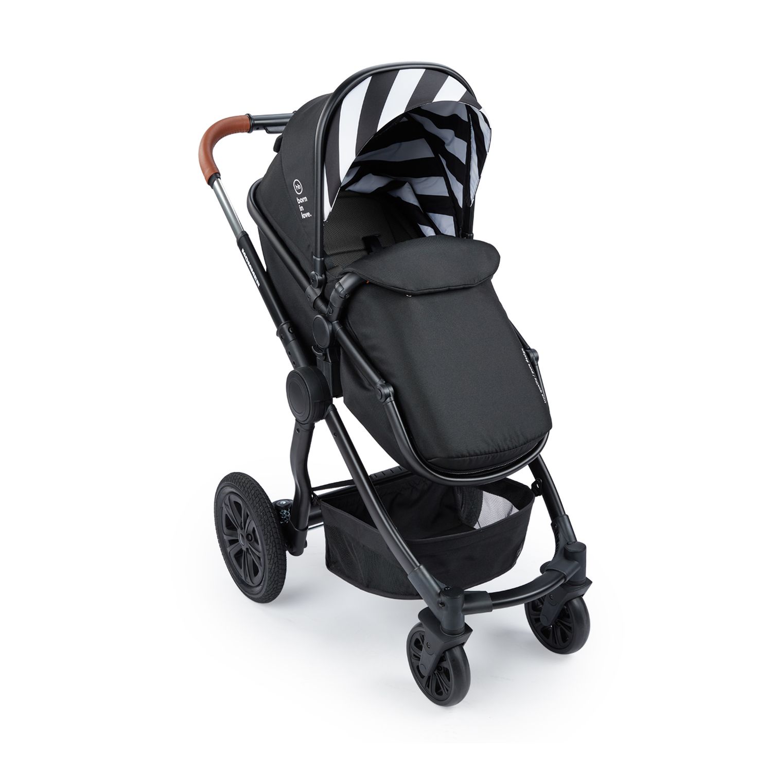 Коляска трансформер Happy Baby черный - фото 11