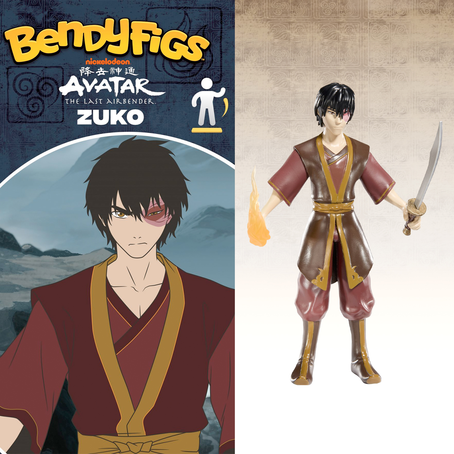 Фигурка AVATAR Bendyfig Зуко 19.5 см гибкая - фото 10