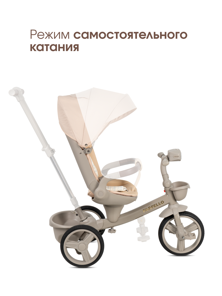 Трехколесный велосипед Farfello 10 дюймов - фото 5
