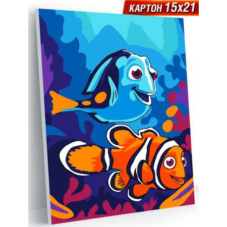 Картина по номерам Hobby Paint Марлин и Дори в ассортименте