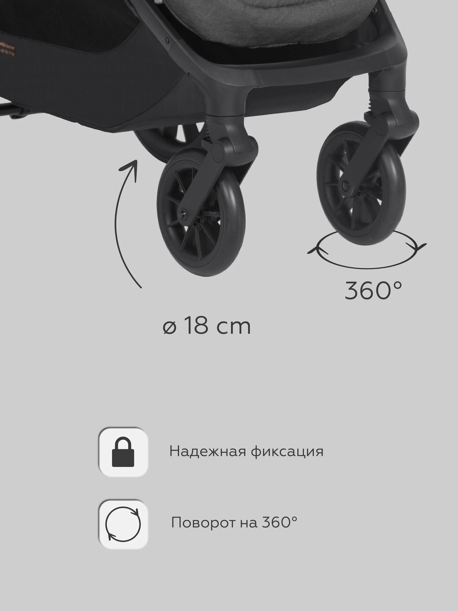 Коляска прогулочная Carrello Polo CRL-5519 серый - фото 4