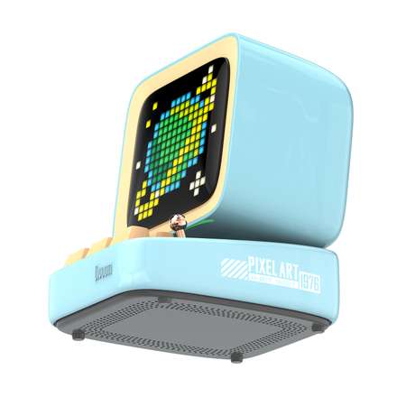 Беспроводная колонка DIVOOM портативная Ditoo Pro голубая с пиксельным LED-дисплеем