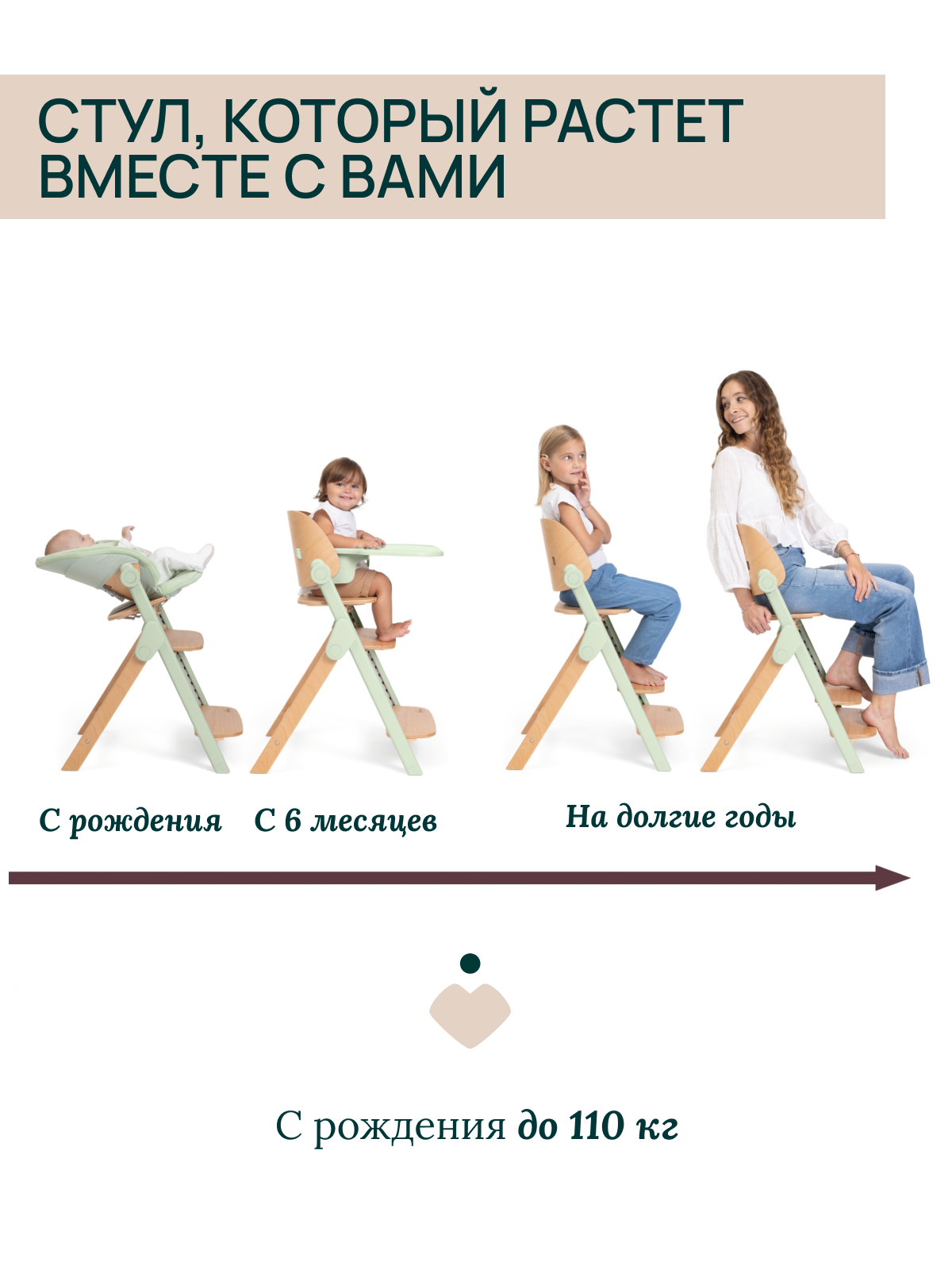 Стульчик для кормления Chicco Meraviglia Ebony черный - фото 10
