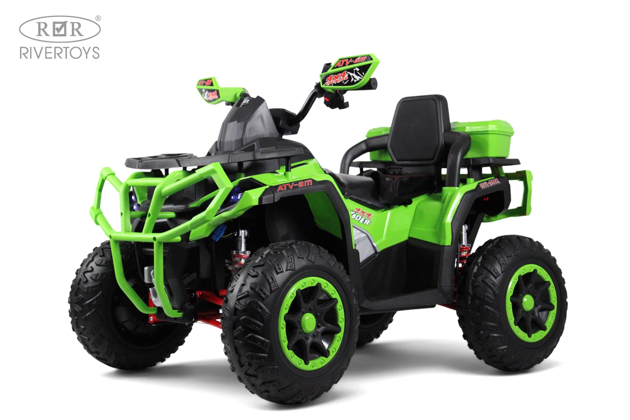 Электромобиль RIVERTOYS Z111ZZ-NEW-GREEN С пультом ДУ - фото 1