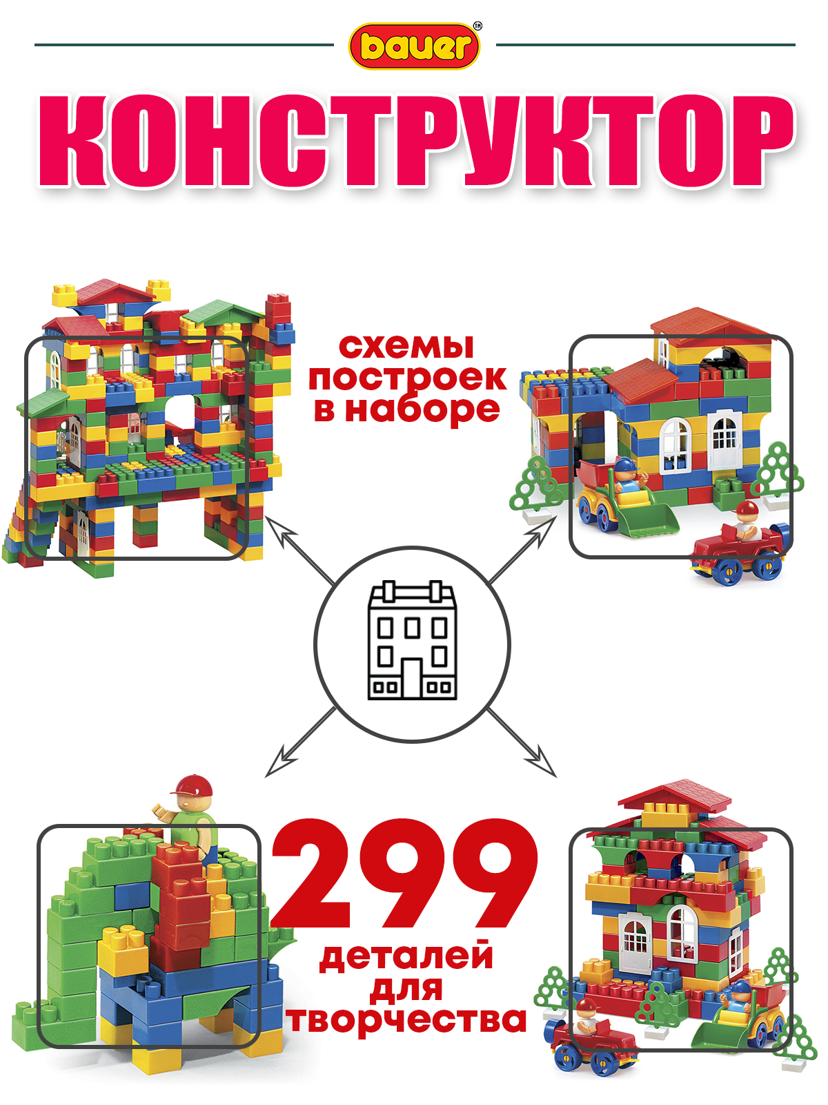 Конструктор BAUER Сlassic 299 дет. - фото 3